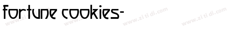 fortune cookies字体转换